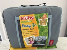 New Baby Toddler Nuby Easy Go TABLE Booster Seat Collapsible 9+ M Holds 50 Lbs