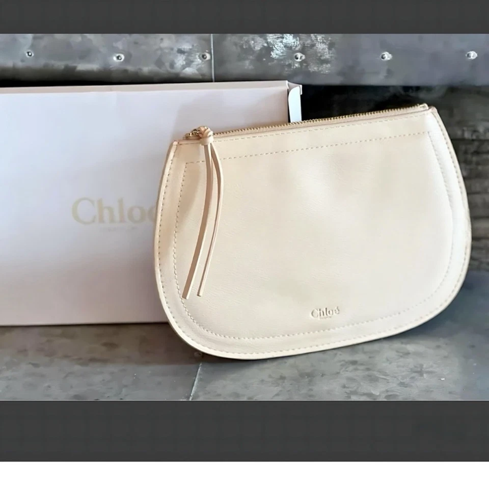 Bolso Chloé con Cremallera Beige Desnudo Nuevo En Caja Perfecto Ir a Bolso Foto 3 de 4