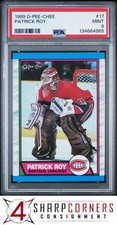 1989 O-PEE-CHEE #17 PATRICK ROY CANADIENS HOF PSA 9