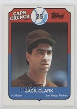 1989 Topps Cap'n Crunch Food Issue Jack Clark #14 0o9