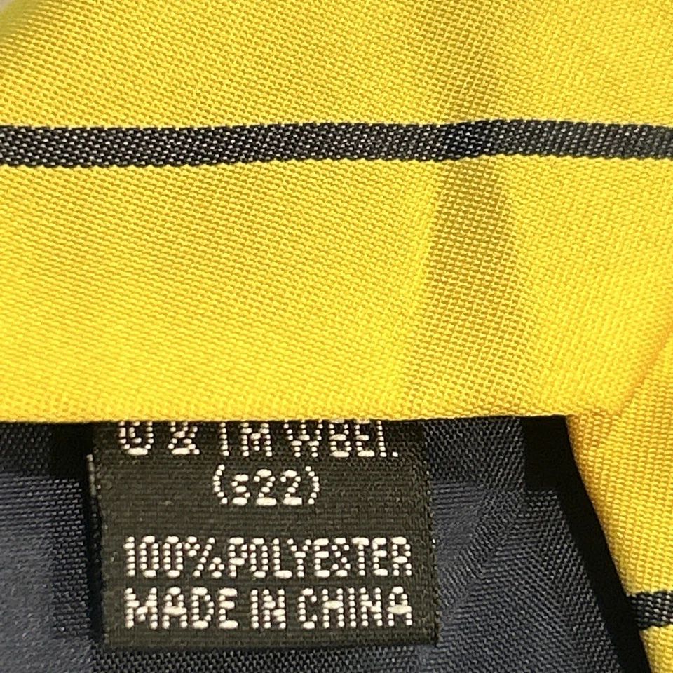 Harry Potter Hufflepuff Deluxe Corbata Rayas Amarillas Accesorio Licencia Oficial Foto 4 de 4