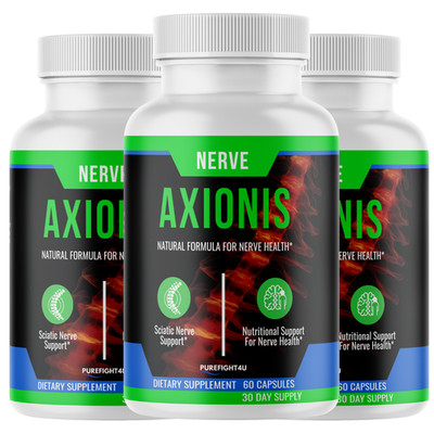 Axionis Advanced Nerve Support Formula Supplement - 3 Bottles