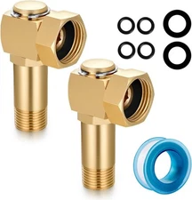 Garden Hose Reel Parts Fittings Swivel Elbow Connector 2 Pcs 
