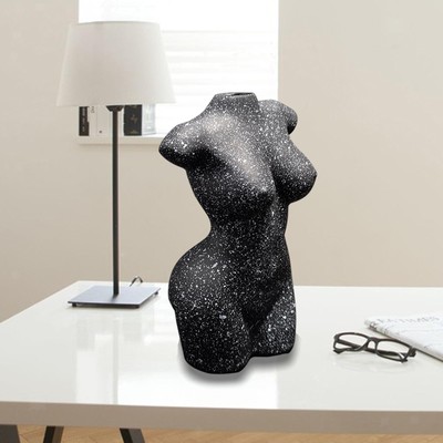 Kreative Vase aus Kunstharz, menschlicher Körper, Ornamente, Statue,