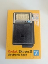 Vintage Kodak Ektron II Model A Electronic Flash - Original Box Manual Untested