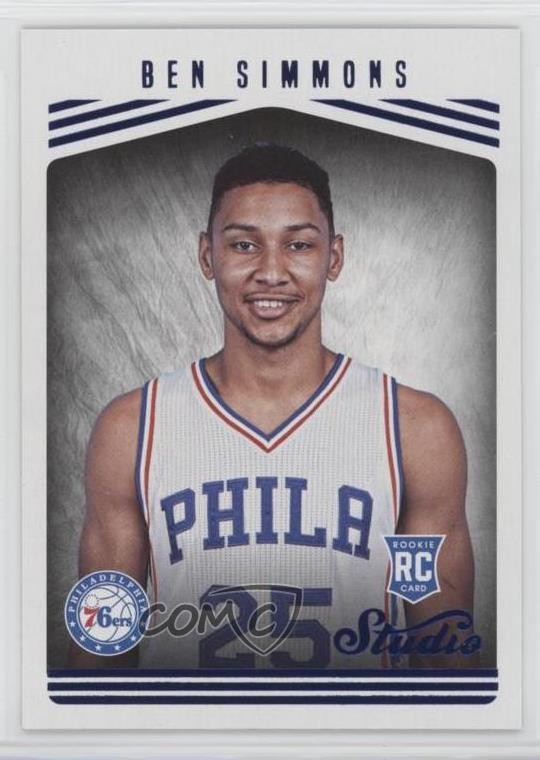 2016-17 Panini Studio Studio Edition Ben Simmons #184 Rookie RC 0g46