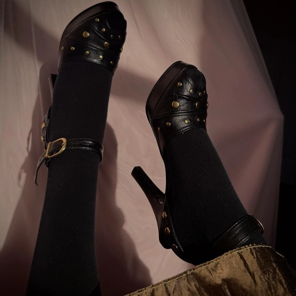 Gold Black Shoes for Women for sale | eBay