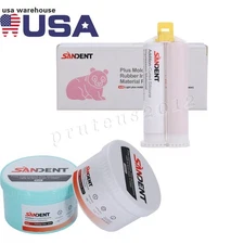 Dental Putty Impression Material Set Putty 800g + 50ml Wash