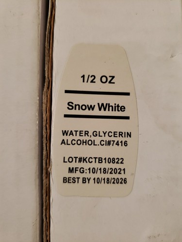 3 Packs Of 10 Kuro Sumi Tattoo Ink Snow White, 1/2oz Vegan Bottles, Best By:... - Picture 9 of 9