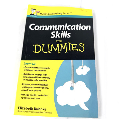 Communication Skills For Dummies, UK - Paperback, by Kuhnke Elizabeth - Good