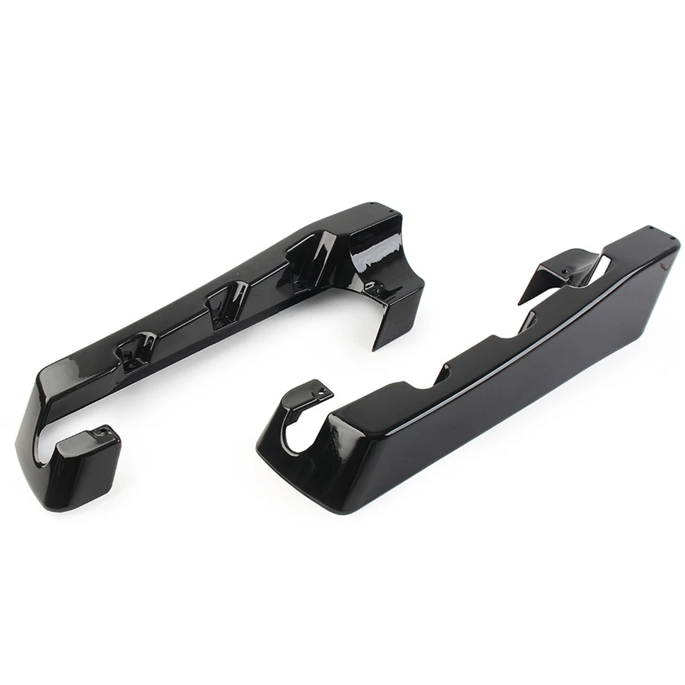 4" Hard Stretched Satteltaschenverlängerungen für Harley Touring 1994-13 Schwarz - Bild 4 von 4