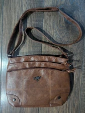 Handcrafted Leather Alina Bag - Signature Design Coffee Brown Crossbody Bag NWT