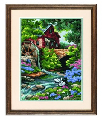 Dimensions Needlepoint Kit Old Mill Cottage