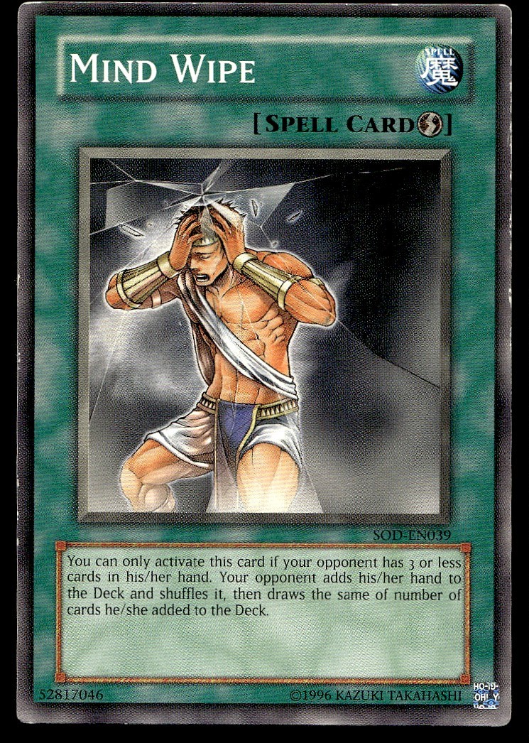 Mind Wipe - SOD-EN039 - YuGiOh