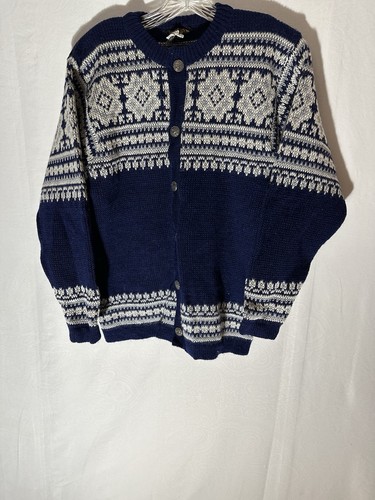 Norwegian Sweater North Cape By Knut And Knut Wool Cardigan Men’s M