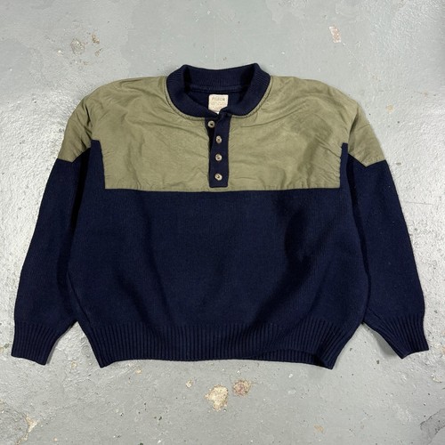 Filson, Maglione Filson Henely Guide vintage anni 90 taglia 2XL lana blu navy