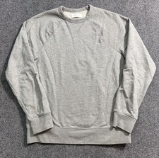 Everlane Sweatshirt Unisex Medium Gray French Terry Crewneck Pullover