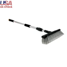 RV Wash Brush Flow Through Adjustable Handle 10 Inch Soft Bristles Water Control