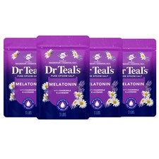 Dr Teal's Pure Epsom Salt, Melatonin Sleep Soak with Essential Oil Blend, 3 lb 