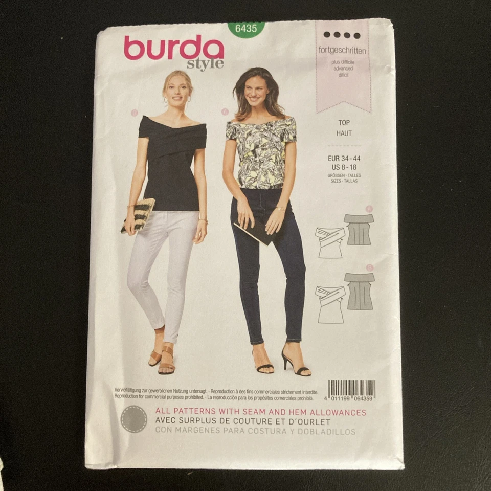 Lot of 3 Burda Sewing Patterns Ladies 2010s Various Sizes Uncut Advanced Skill - Image 2 of 4