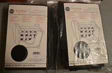 (2) Dritz Upholstery Dust Cover Fabric 36in x 5yd Black Polypropylene New Sealed