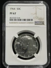1964 Kennedy Proof Half Dollar 50c Silver Graded NGC PF67!