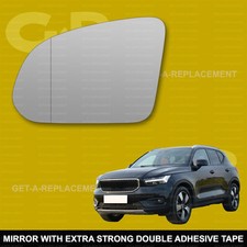 For Volvo XC40 wing mirror glass 17-24 Left Passenger side with Wide Angle