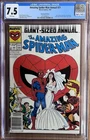 The Amazing Spider-Man Annual 21 Newsstand CGC 7.5! White Pages! Iconic Cover!