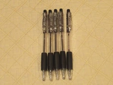 Pen+Gear 1.0 Pens (Set of 5) (Black/Black Ink)