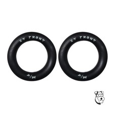 1/24 Drag Racing Front .980" O-Ring Tires - ET Logo - Mid America 739ET