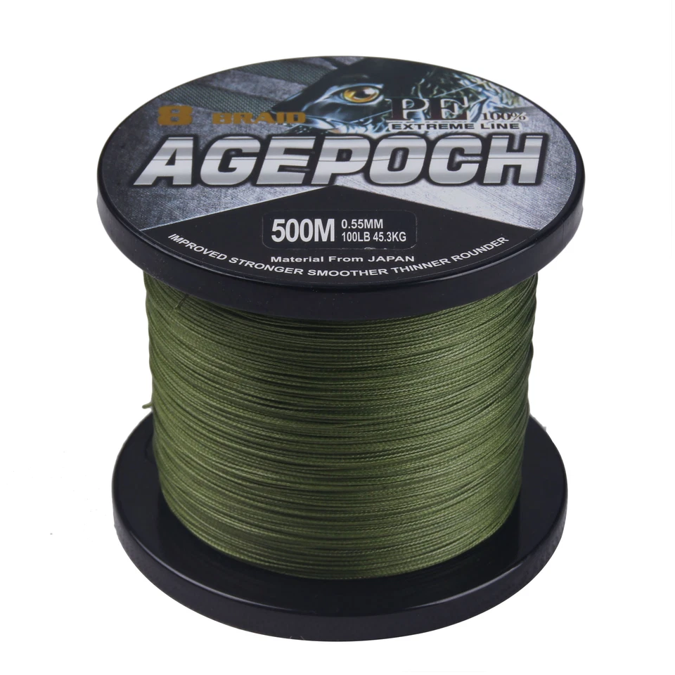 8 Strands Braid Fishing Line 100M-2000M Superb Dynema PE Line 10-100LB Agepoch - Image 3 of 4