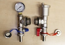 Water Underfloor Heating Manifold Fill/Drain Valves With Auto Air Vent 