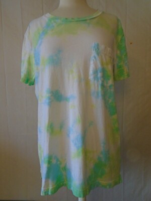 Victoria Secret Pink Womens Tie Dye LA Is My Sugar NY Is My Spice Top Size Small