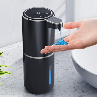 380ml Seifenspender mit Sensor, Automatischer Seifenspender, USB Wiederaufladbar