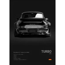 Porsche 911 Turbo 3.6 (964) Poster Print | Wall Art | Car Picture