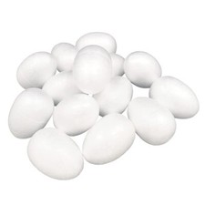 32-Pack 2.75 Inch Craft Foam Eggs Polystyrene Foam for Easter DIY Decoration