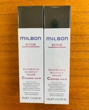 【Set of 2】Milbon Repair Restorative Blowout Primer 4.1oz for Coarse Hair