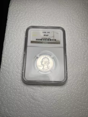 1958 Washington Quarter PF67 NGC Certified