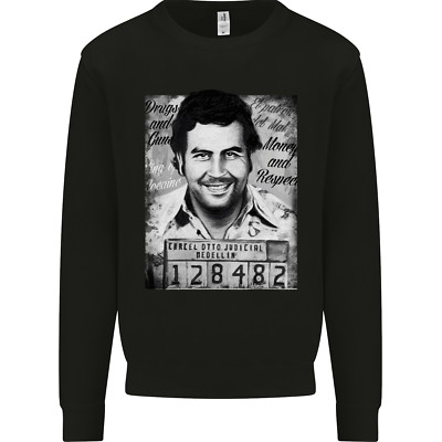 Pablo Escobar Mug Shot Herren Sweatshirt Pullover