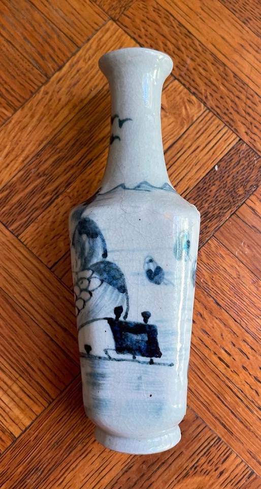 Antique Japanese Blue & White Jar, Vase - Image 2 of 4