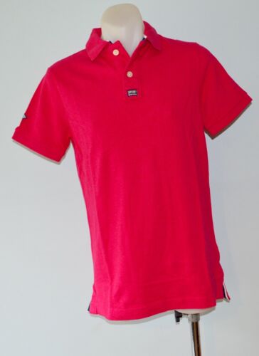 Superdry Mens Polo T - Shirt - PINK - SIZES -  S & L - NEW  - Picture 1 of 10