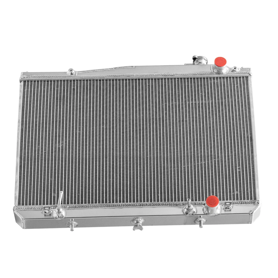 Radiador de aluminio para Nissan Frontier 1998-2004 2002/2000-2004 Xterra 2,4 L 3,3 L Foto 3 de 4