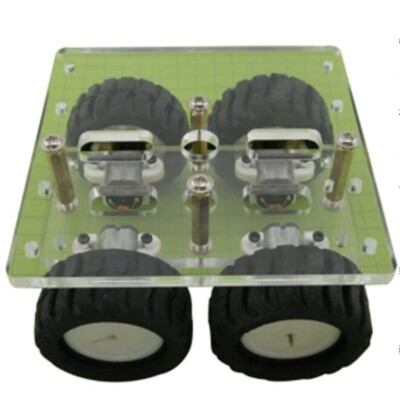 Chassis Plattform 90x90mm aus Acryl, 4x N20-Motor 