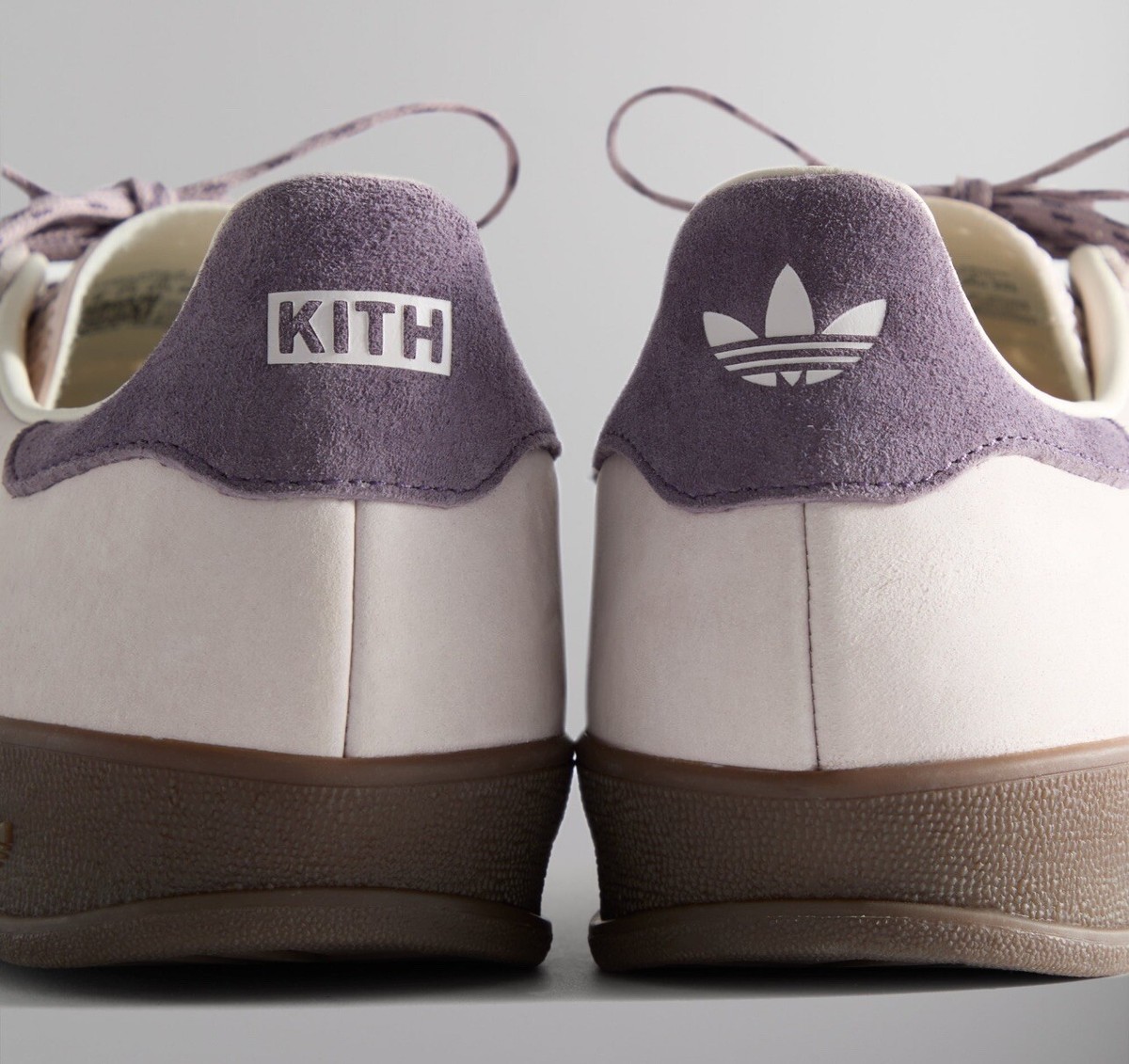 Kith x Adidas Originals Gazelle Indoor Grey Purple Ice