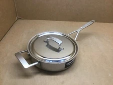 Demeyere 3-Quart Industry 5-Ply Stainless Steel Saute Pan with Lid