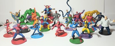 20-piece Marvel Mini Action Fig Iron Man Captain America Thor Heroes Characters 