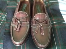 Brand New GH Bass Men's Weejuns Leather Tasseled Penny Loafers Wine Size 8M