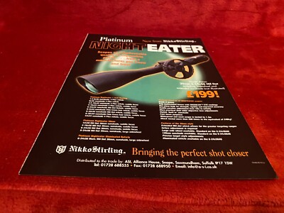 PGUN3 ADVERT 11X8 NIKKO STERLING - PLATINUM NIGHT EATER SCOPES