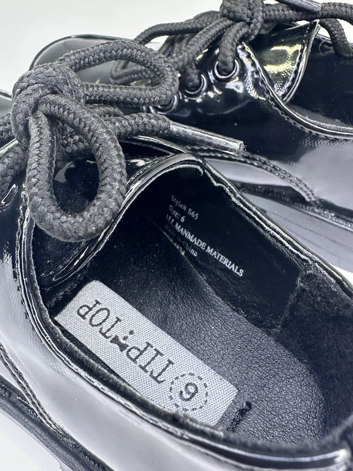 Zapato Tip Toes Niños Infantes y Niños Pequeños - Estilo S65 Negro Talla 6 Zapatos de Vestir Fiesta Foto 4 de 4