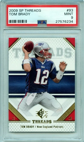Tom Brady 2009 Upper Deck SP Threads #93 PSA 9 💎 🔥 Patriots Buccaneers HOF